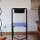 Chair Kaa by Francesco Soro, blue lacquered metal, 1980s