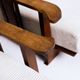 Vintage armchairs set of 2 brutalism off white corduroy