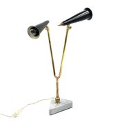 Mid-century double light table lamp, Italy 1960s