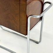 Cabinet bar en noyer italien par Cova Milano