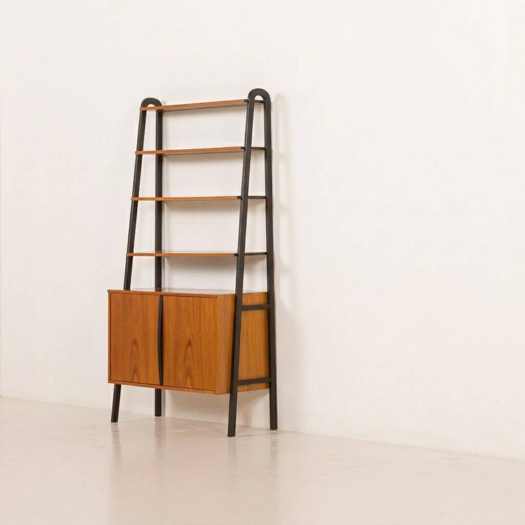 Mid century free standing  wall unit by  BRANTORPS, Sweden 1960s