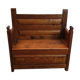 Massive oak chest bench