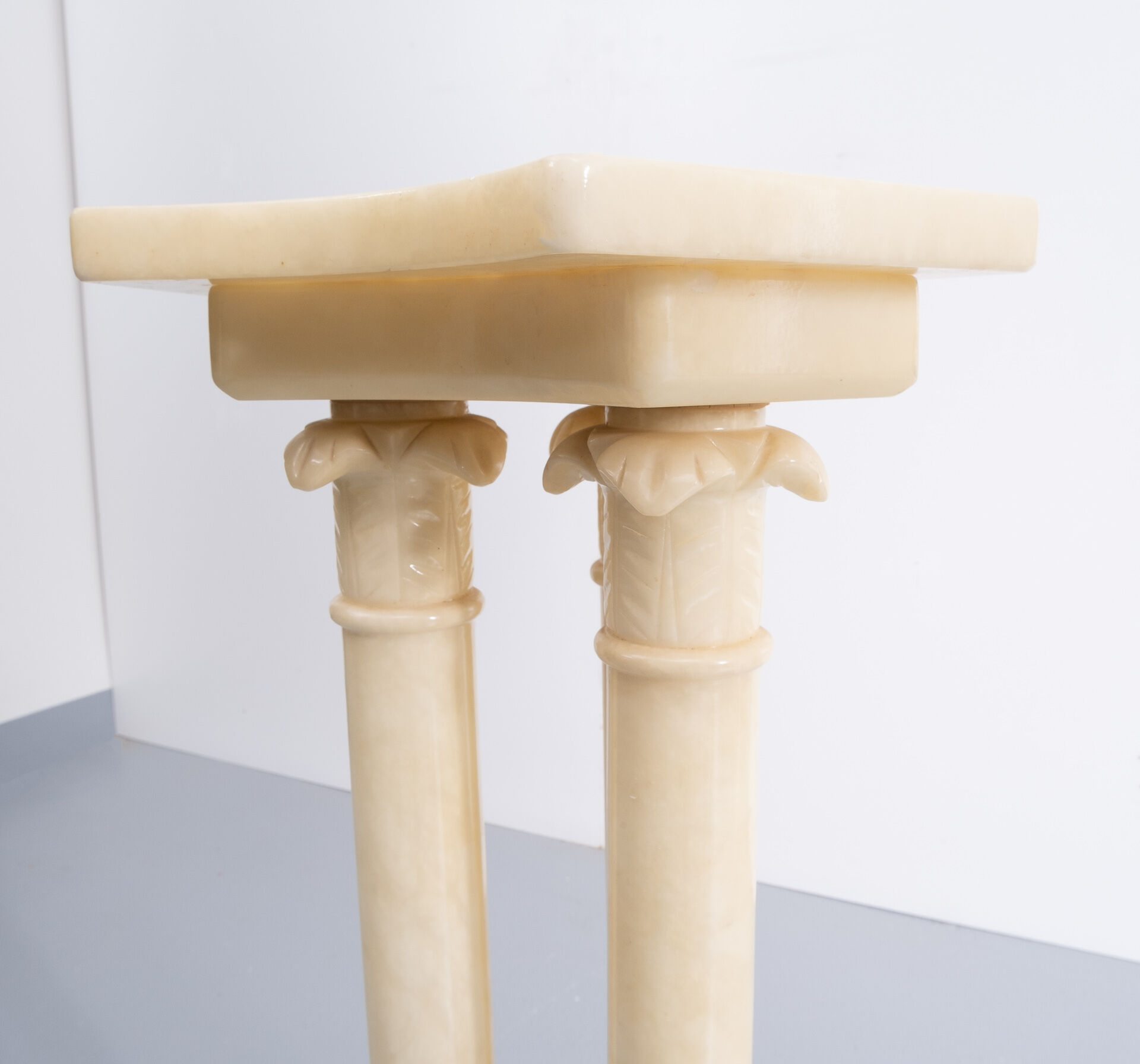 Italian Alabaster Pedestal, 1960s