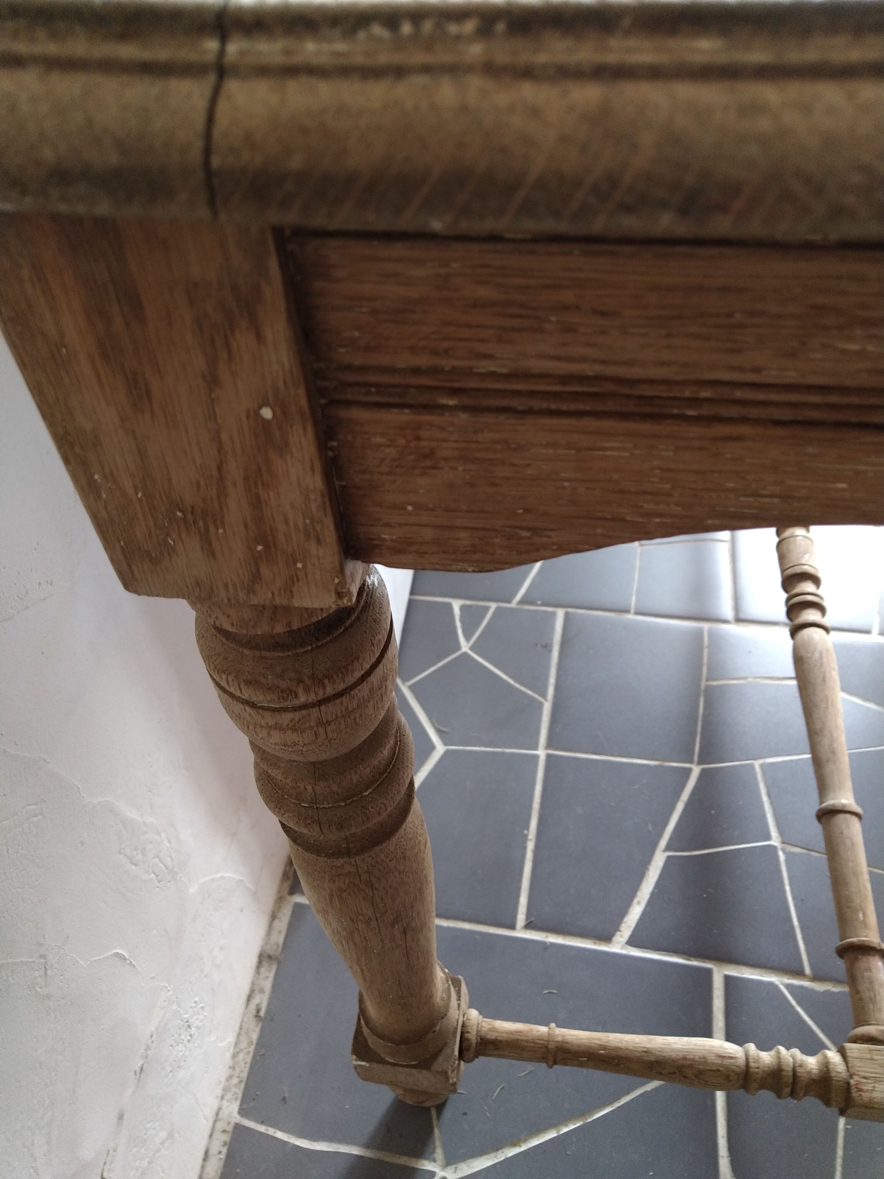 Oak farmhouse table