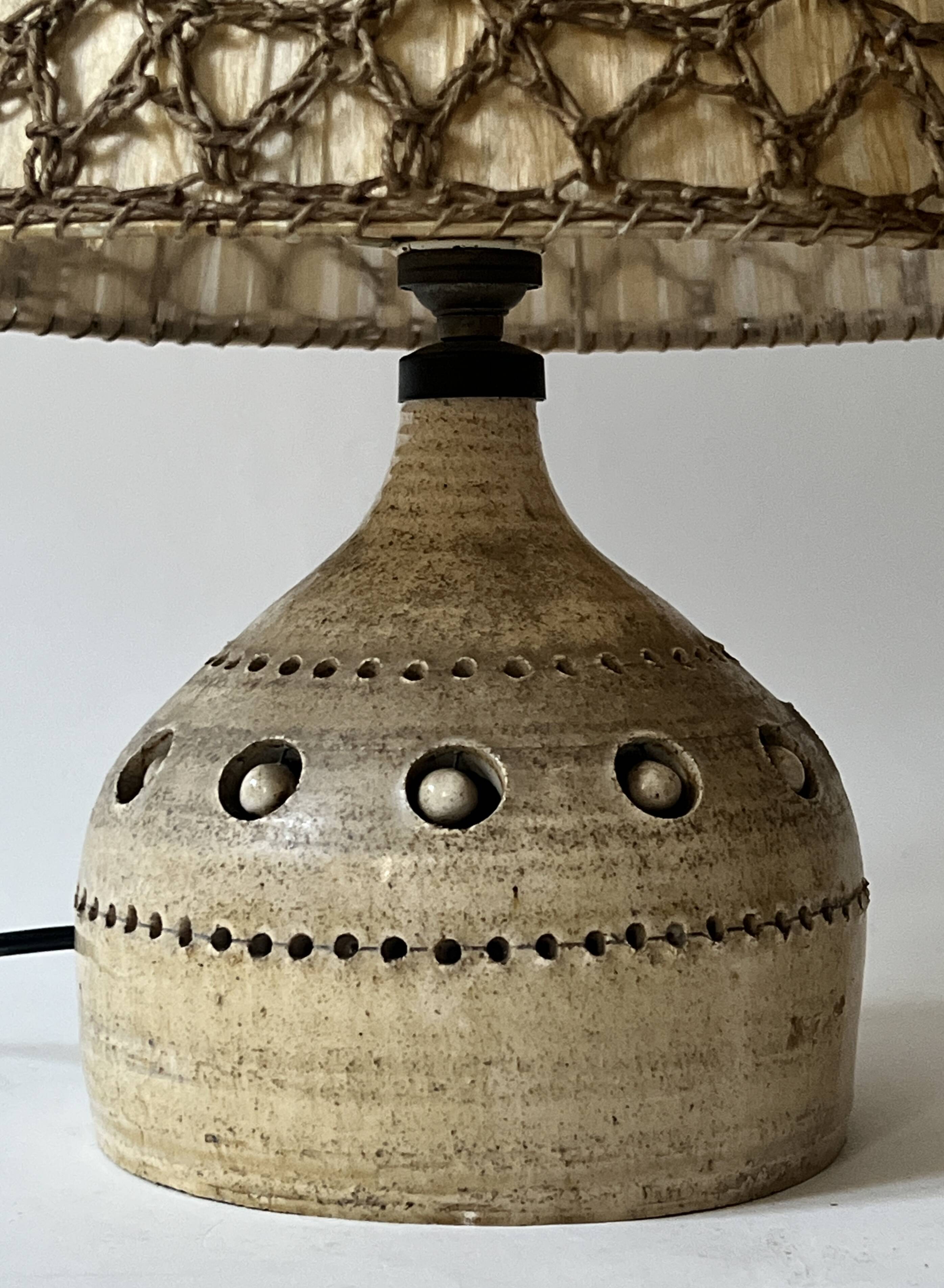 Ceramic table lamp by Georges Pelletier, 1970