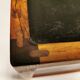Smaller lamp/Side table of rosewood with black formica tabletop, designed by Kurt Østervig.