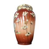 Vase - enamelled faïence with hand-painted gilding