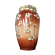 Vase - enamelled faïence with hand-painted gilding