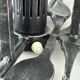 60's 70's brutalist wall lamp iron & glass wall sconce design