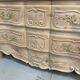 Louis XV chest of drawers in raw walnut wood