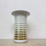Vintage space age vase Bavaria arzberg Germany golden decor , 1970s