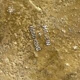 Solid brass cigar ashtray