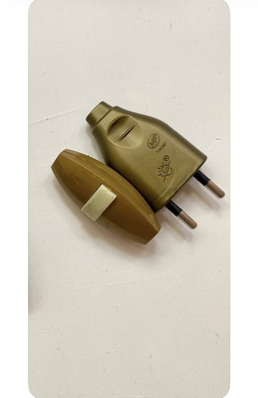 Duo de lampes rotin, câbles tissu neuf 2x2M