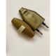 Duo de lampes rotin, câbles tissu neuf 2x2M