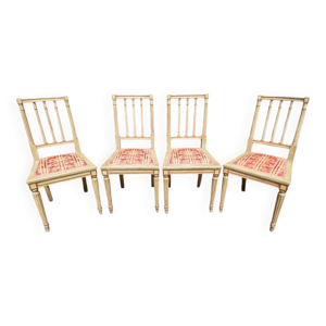 Série 4 chaises - gris style