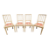 Set of 4 Louis XVI style chairs - In gray lacquered wood