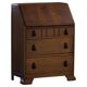 Desk / Chest of drawers in modern Danish oak from the early 20th century with shell handles.