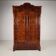 Armoire en pin du 19ème siècle avec placage en flamme