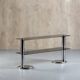 Smoked glass and aluminium sideboard, Italy, 1970s