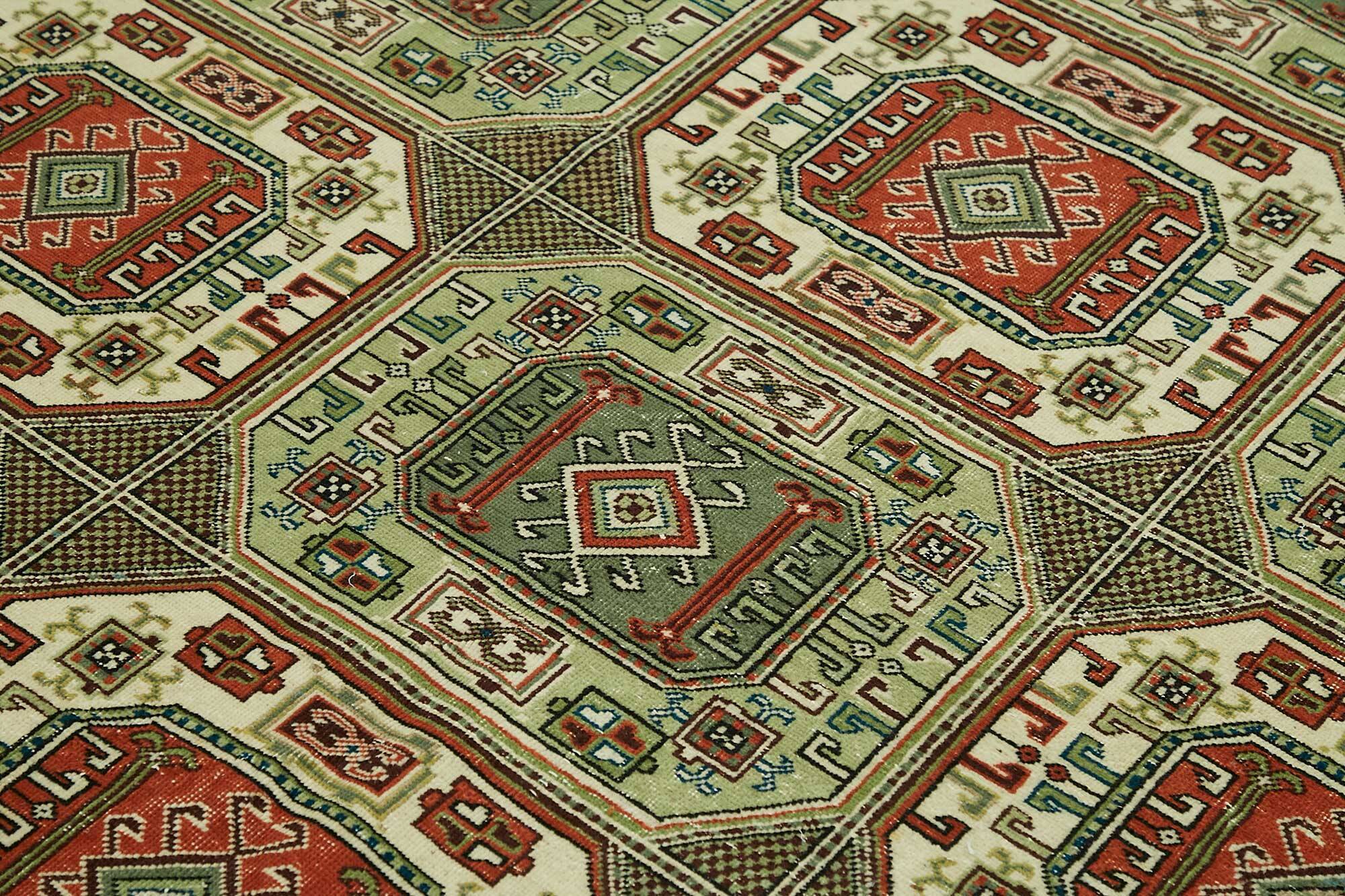 Turkish Wool Vintage Kayseri Rug 202 cm x 298 cm