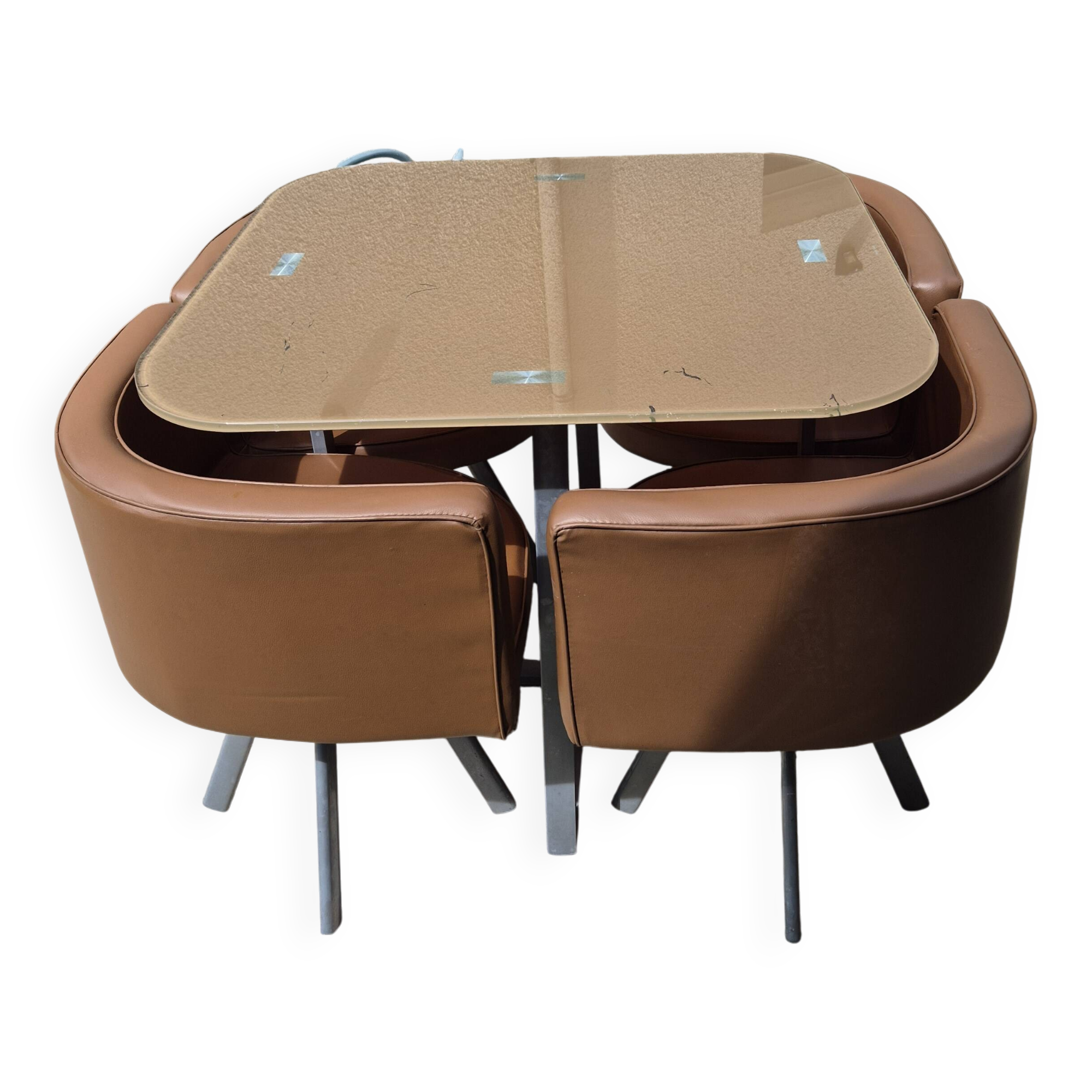 Vintage mosaic table and chairs