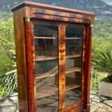 Empire Style Mahogany Display Cabinet/Bookcase, 19th Century