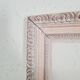 Old pink wooden frame