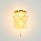 Faceted Crystal Glass & Brass Wall Light from Kinkeldey, Germany, 1970s