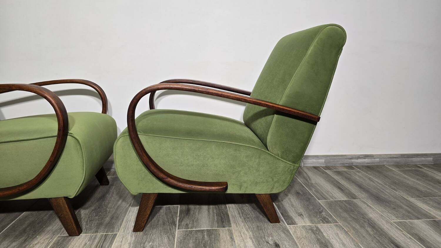 Ensemble de chaises longues par Jindrich Halabala, années 1940