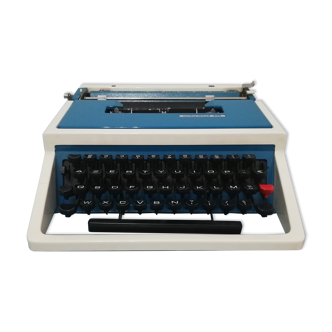 Machine à écrire vintage Underwood 315 bleue