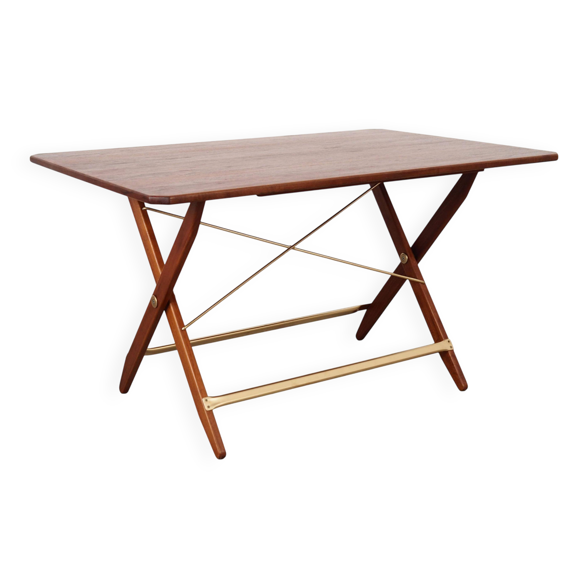 Folding teak table, Danish design, 1970s, made in Denmark