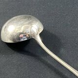Silver-plated cream ladle signed christofle, baguette rush model