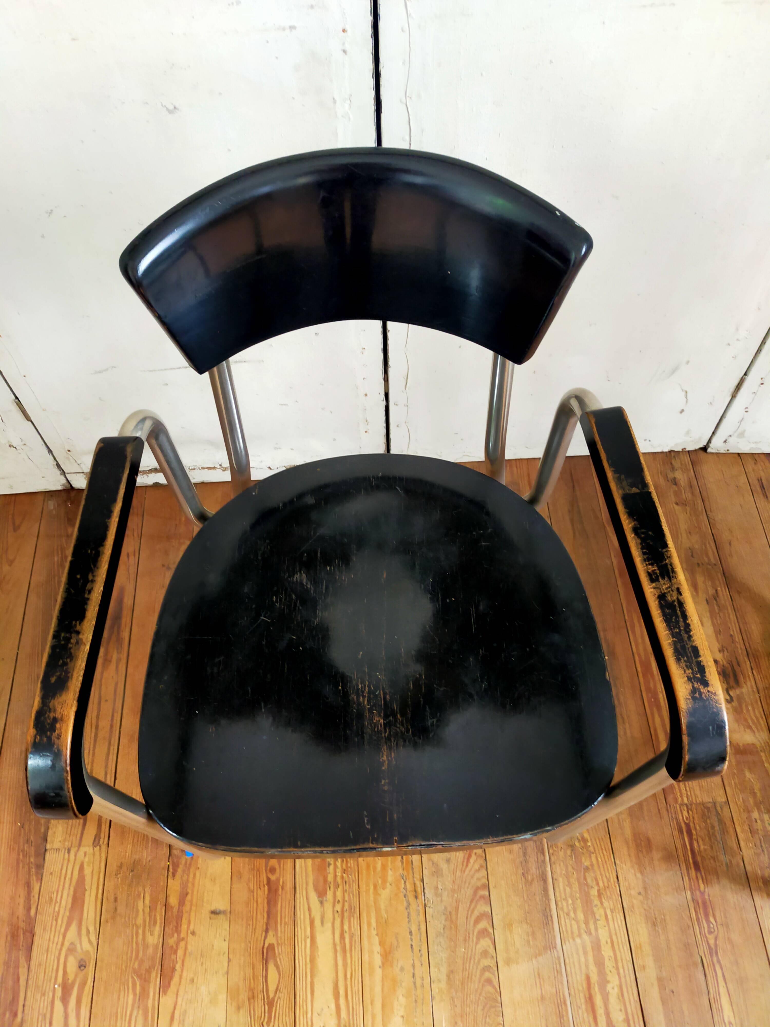 Pair of armchairs by Emile Guilhot edited by Thonet.