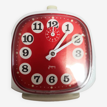 Vintage red alarm clock