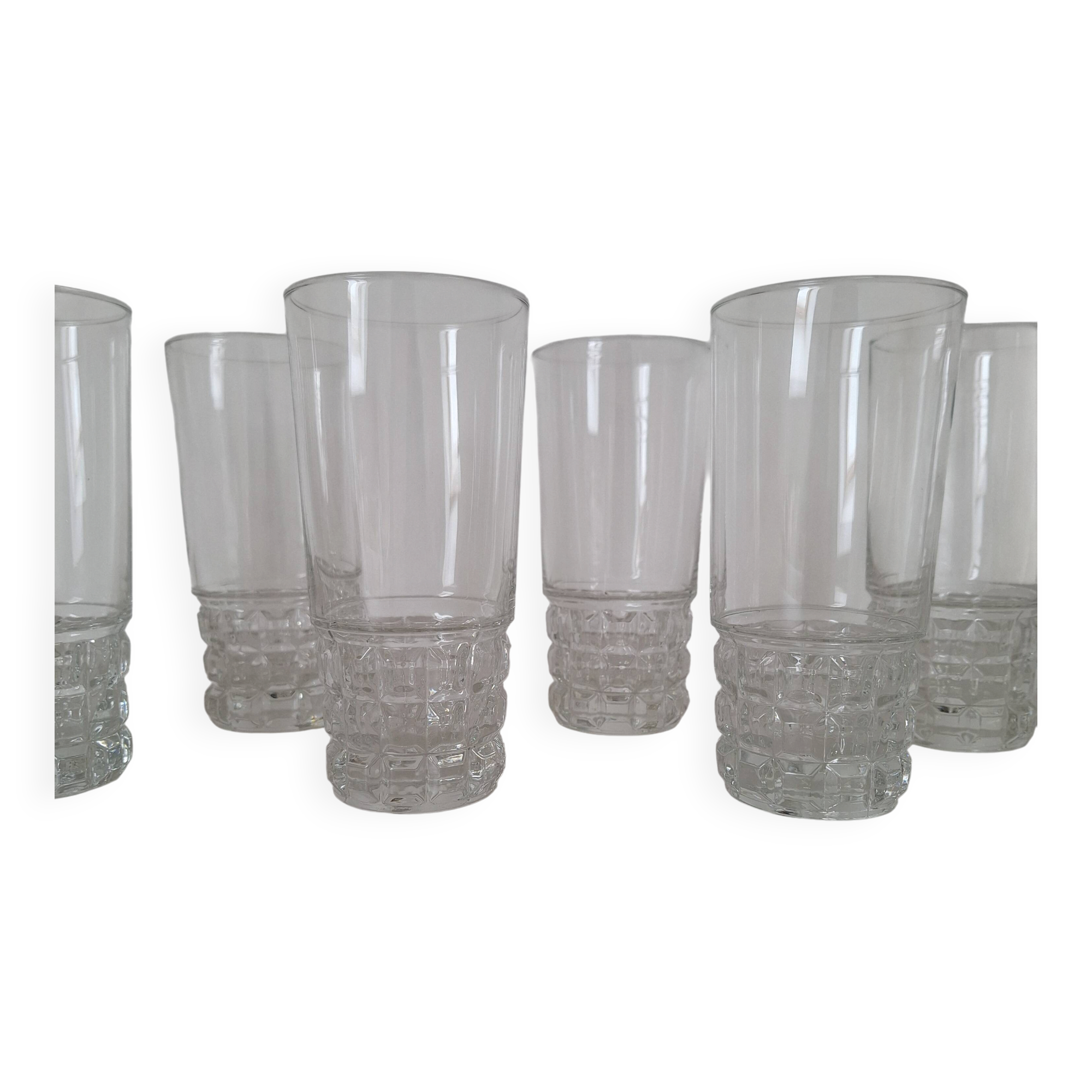 Verres à eau, apéritif vintage