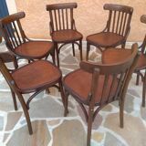 Suite of 6 bistrot chairs 1960