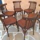 Suite of 6 bistrot chairs 1960