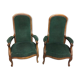 Paire de fauteuil voltaire noyer