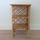Rattan bedside table