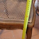 cane seating wooden chairs Regency style