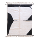 Black and White Berber Rug - 234 x 184 cm