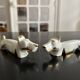 Art deco animal knife holder