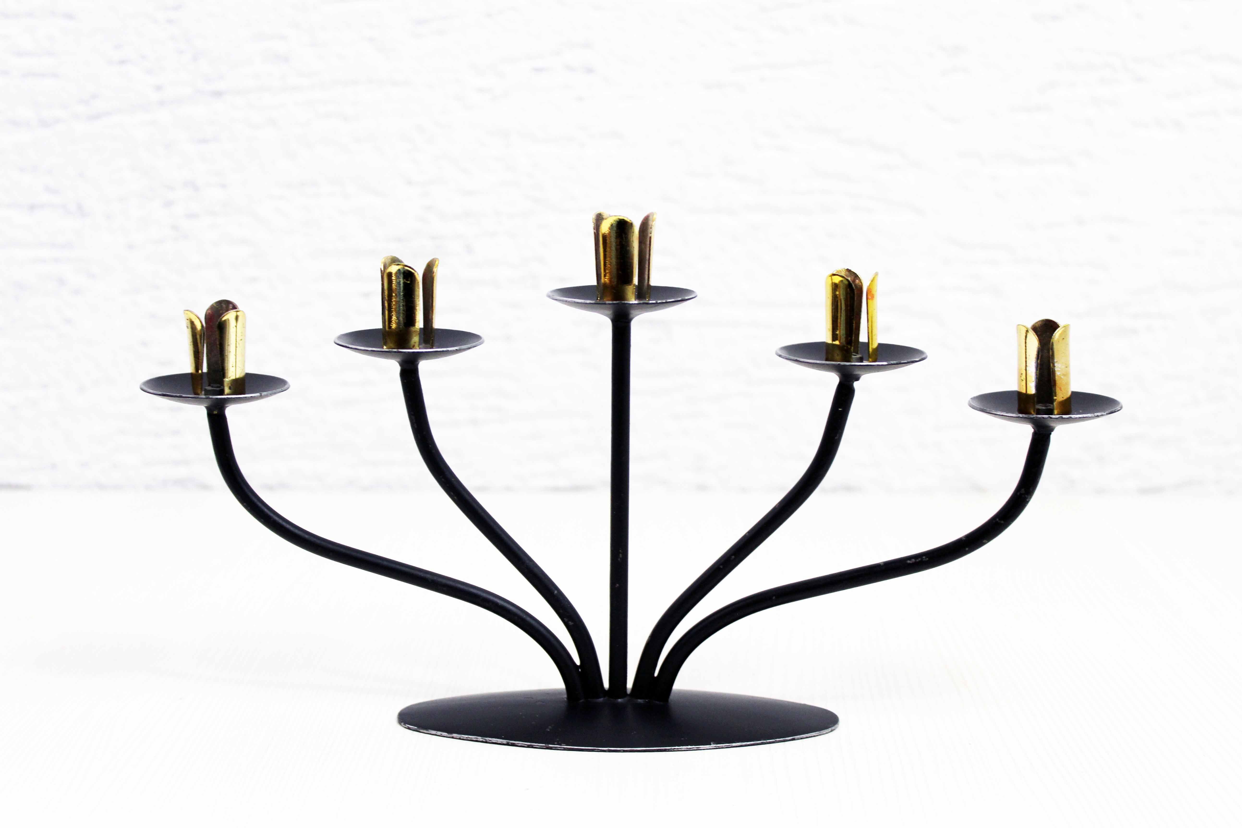 Vintage 5-light candle holder