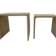 Tables gigognes en travertin italiennes 1970