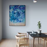 Tormented - modern abstract art web, acrylic, 90x120cm, unique piece