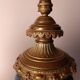 Pair of Asian style lamps in cloisonné and bronze