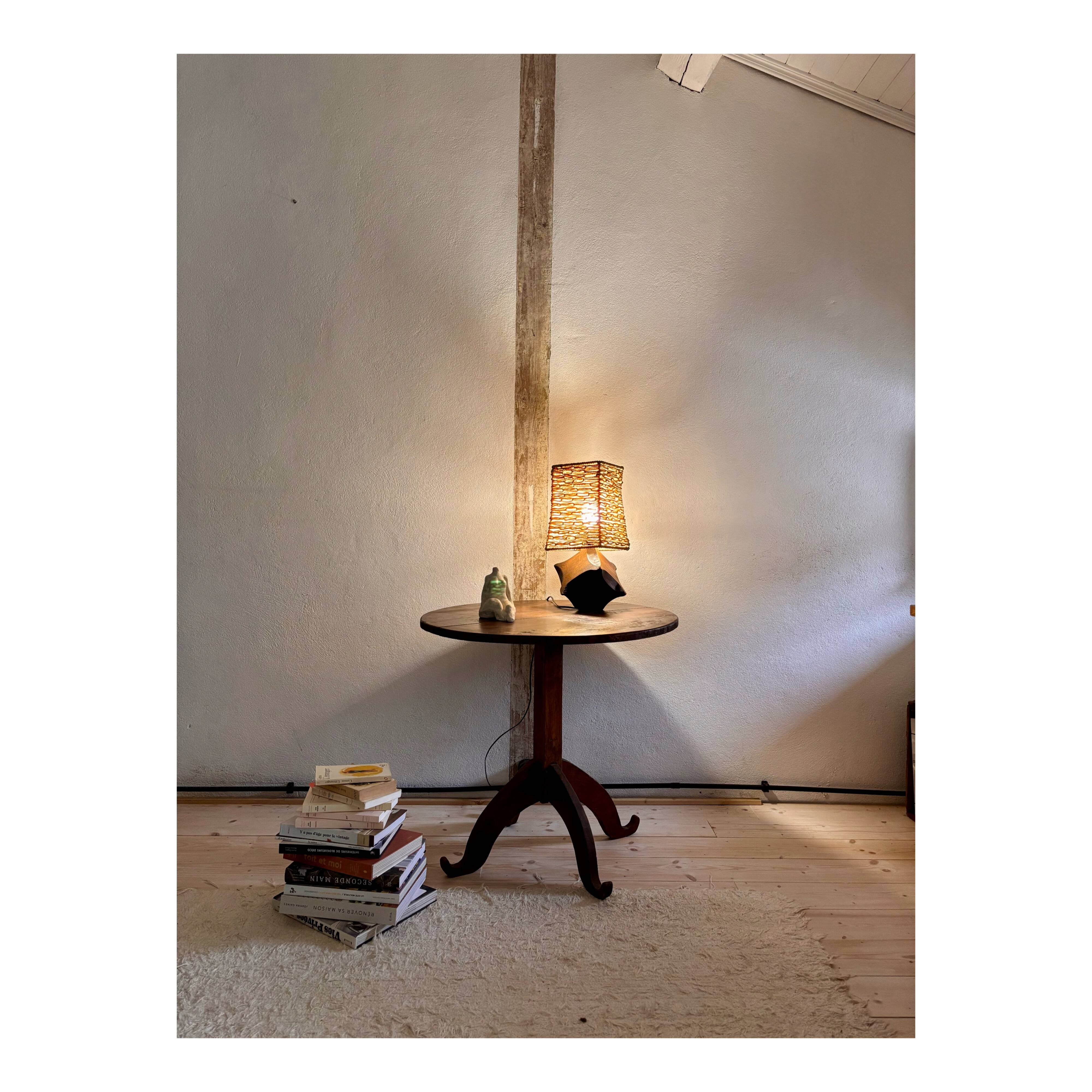 Vintage wooden lamp