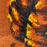 Tapis ancien français art déco 92x180 cm