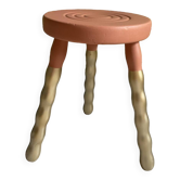 Terracotta tripod stool