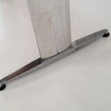 Desk, chrome construction, rosewood top, Scandinavian design